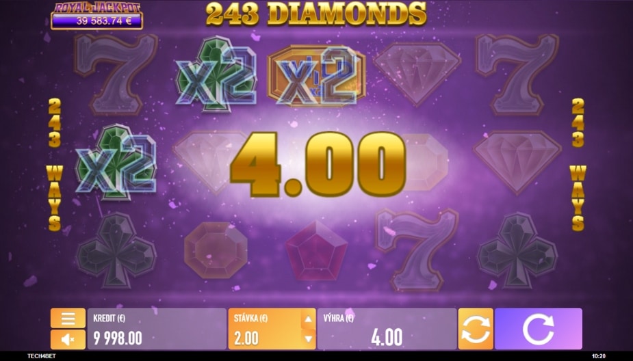 243 Diamonds online automat