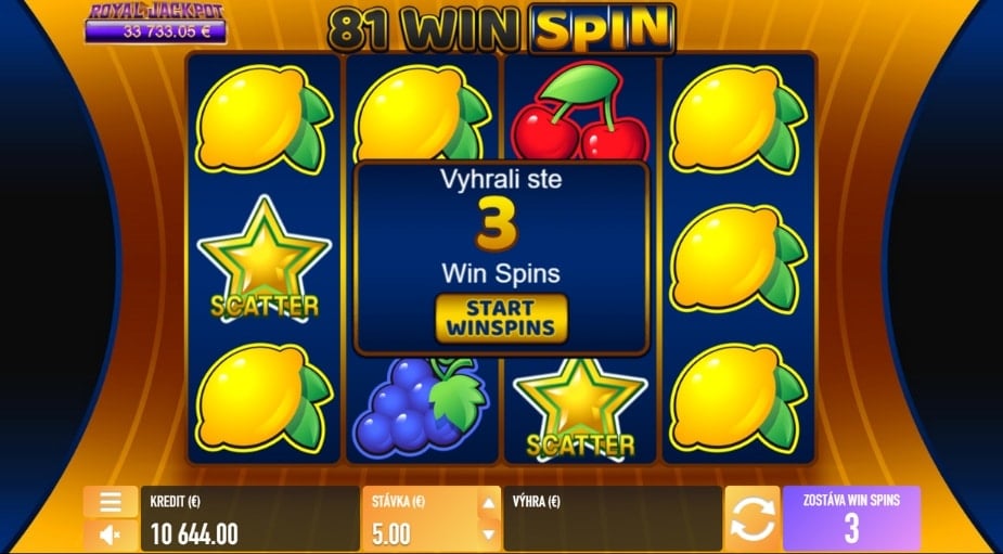 81 Win Spin online automat Scatter symbol