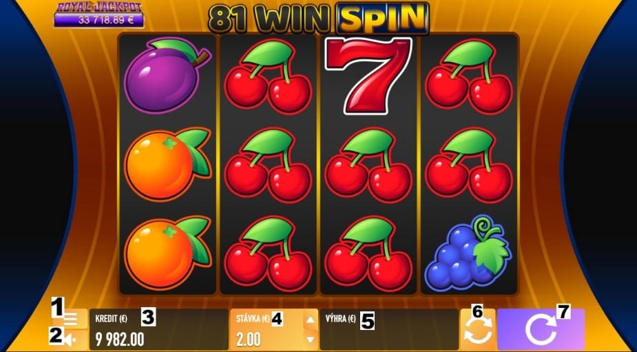 Ako hrať automat 81 Win Spin