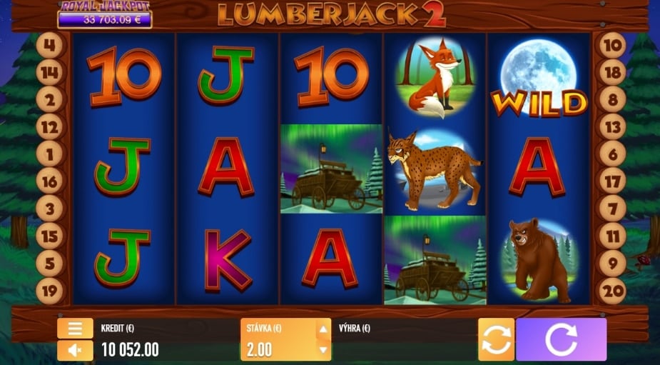 Lumberjack 2 online automat Scatter bonus