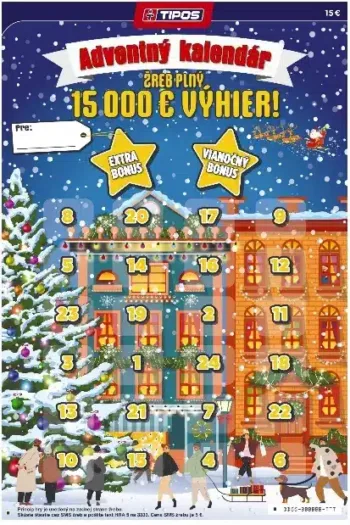 Nezotretý žreb Adventný kalendár