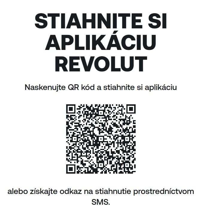 Revolut - odkaz na aplikáciu