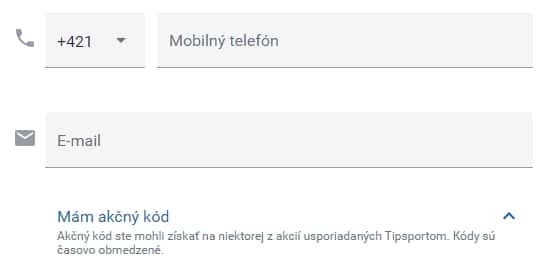 Tipsport aktivačný kód
