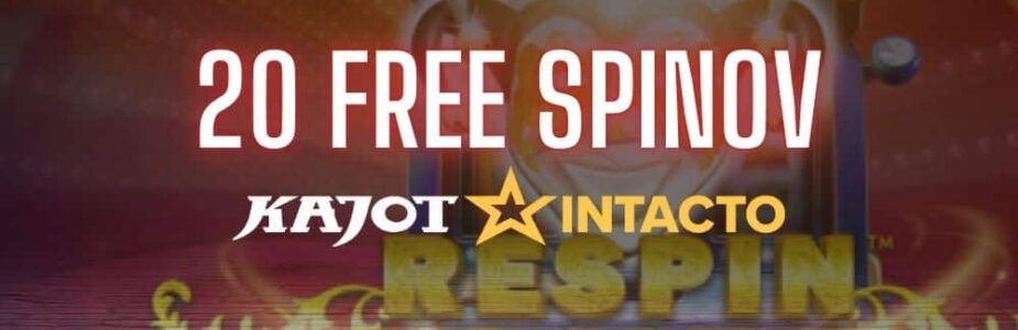 20 free spinov Kajot Intacto