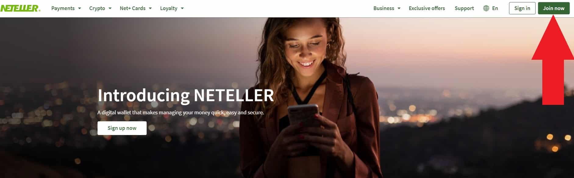 Registrácia Neteller