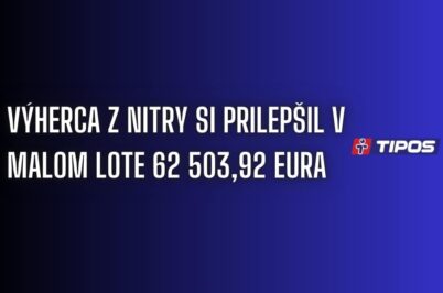 Nitrančan trafil „malý Loto“ jackpot 62 503,92 eura