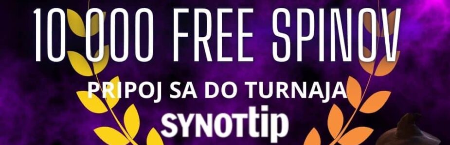 10 000 free spinov turnaj synottip