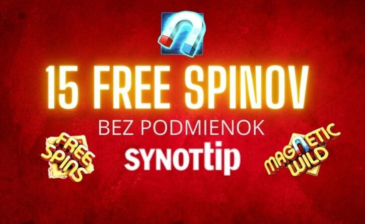 15 free spinov bez podmienok od Synottip