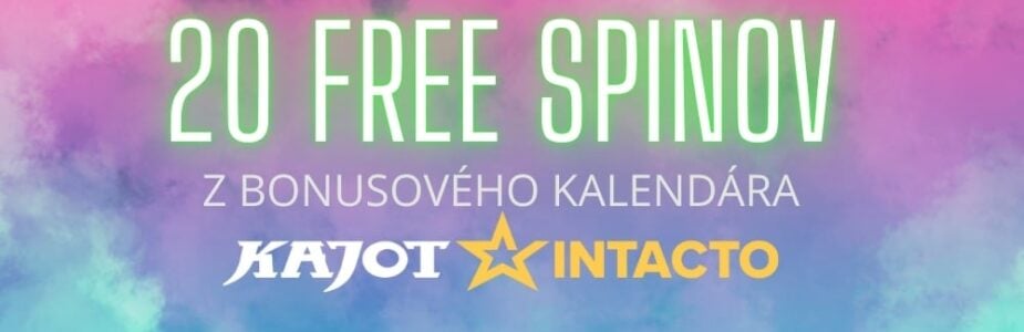 20 free spinov z bonusového kalendára Kajot Intacto