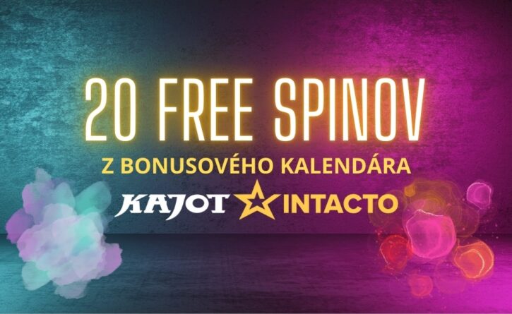 20 free spinov z bonusového kalendára Kajot Intacto