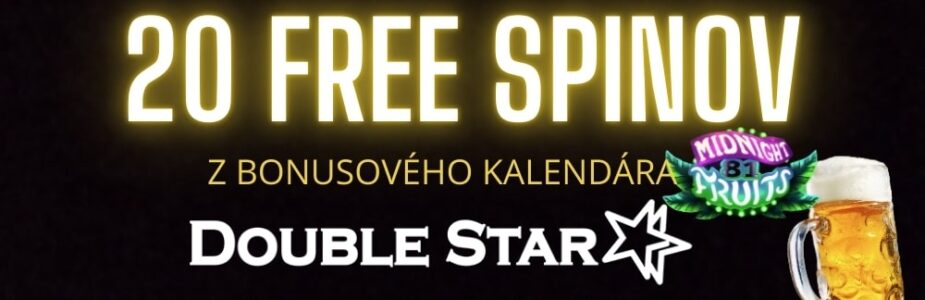 Získaj 20 free spinov z DoubleStar