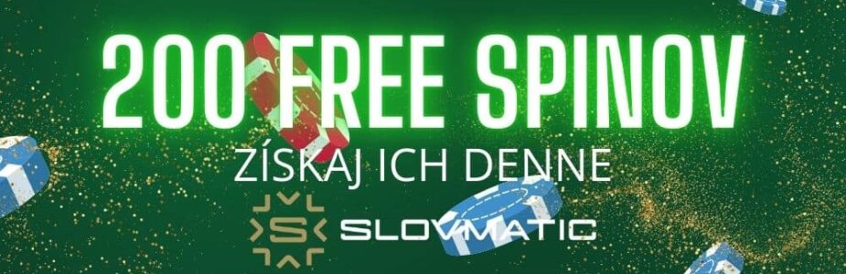 200 free spinov slovmatic