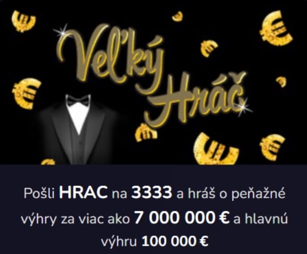 Veľký Hráč formou sms-ky