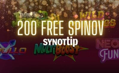 synottip 200 free spinov