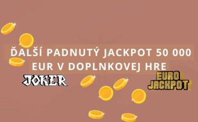 Ďalší padnutý jackpot 50 000 eur v doplnkovej hre