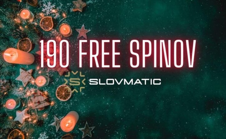 190 free spinov slovmatic