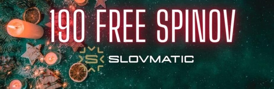 190 free spinov slovmatic