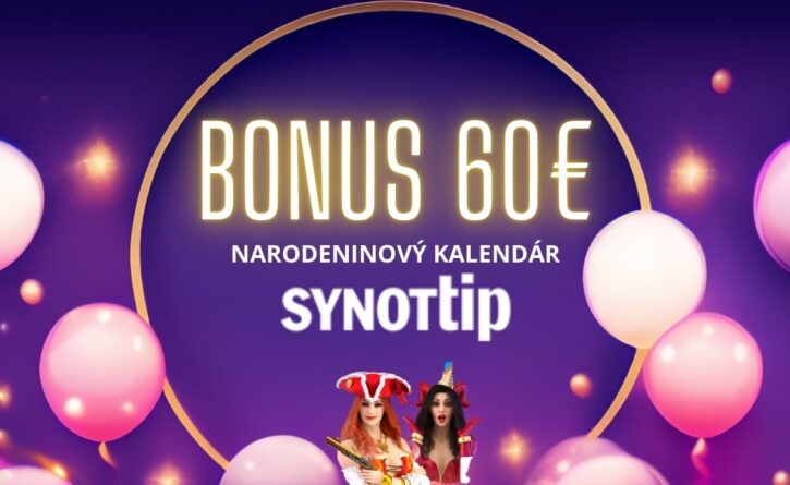 60€ bonus v SynotTip kasíne