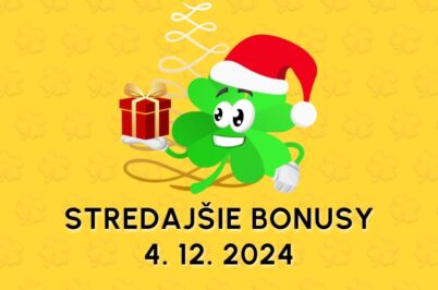 481 free spinov a bonusy dnes 4. 12. 2024