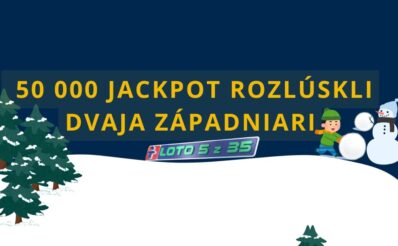 Dvaja šťastlivci si rozdelili jackpot 50 000 eur