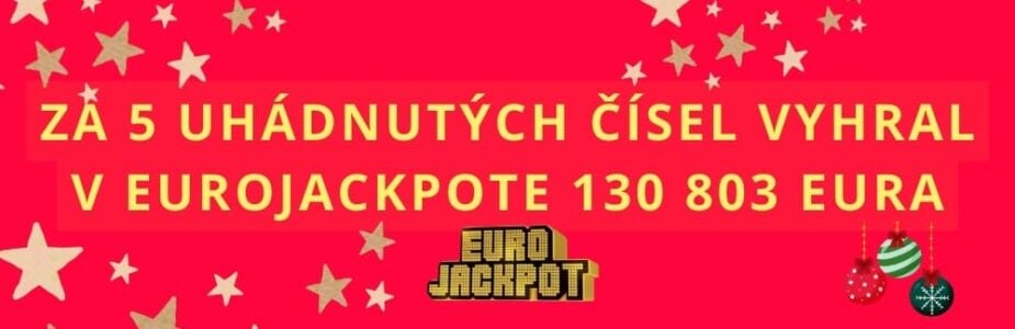 Slovák vyhral v Eurojackpote vyše 130 000 eur