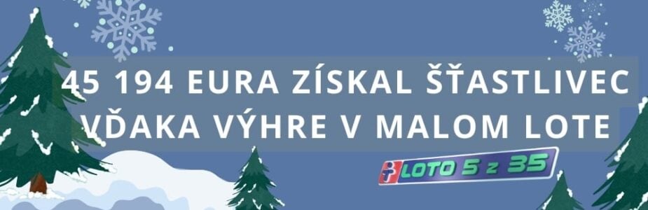 Šťastlivec z Trnavského kraja vyhral v malom Lote jackpot