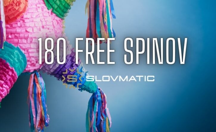 180 free spinov v Slovmatic kasíne