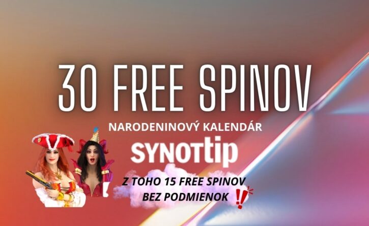 30 free spinov v SynotTip kasíne 1