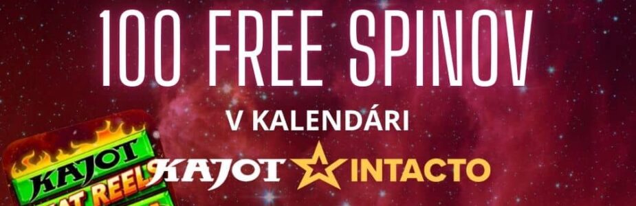 100 free spinov kajot intacto