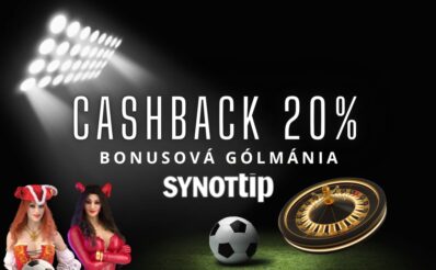 Cashback 20% v Synottip kasíne