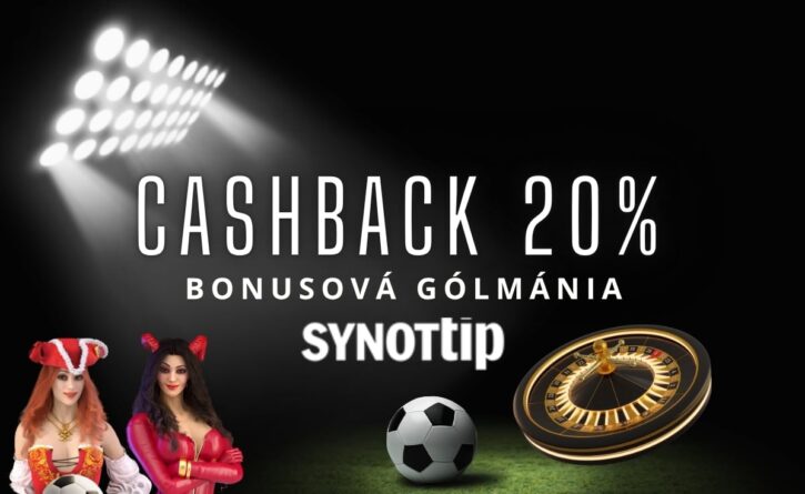Cashback 20% v Synottip kasíne