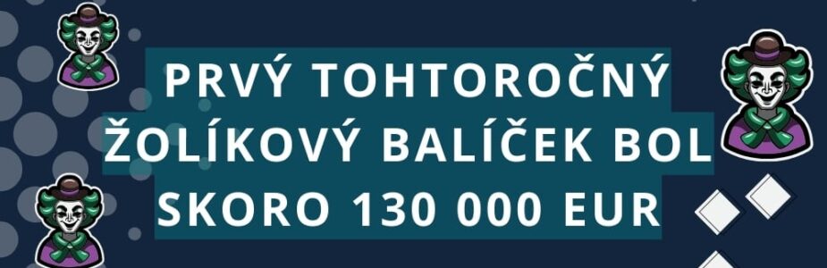 Prvá výhra v doplnkovej hre Joker bola takmer 130 000 eur