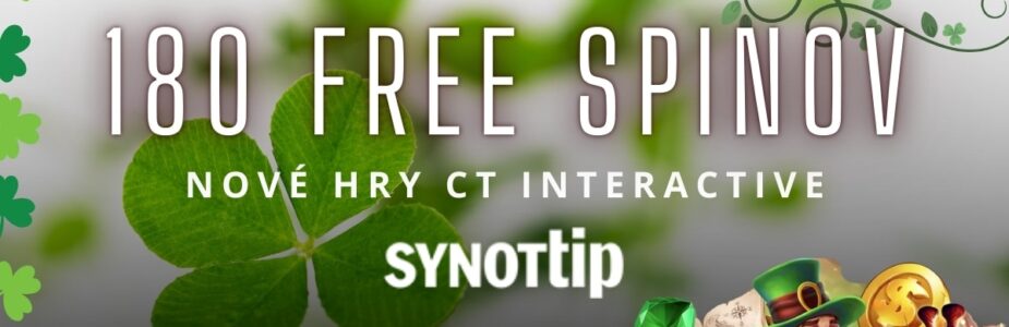 180 free spinov v SynotTip