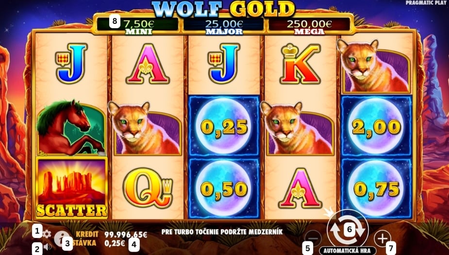 Ako hrať automat Wolf Gold