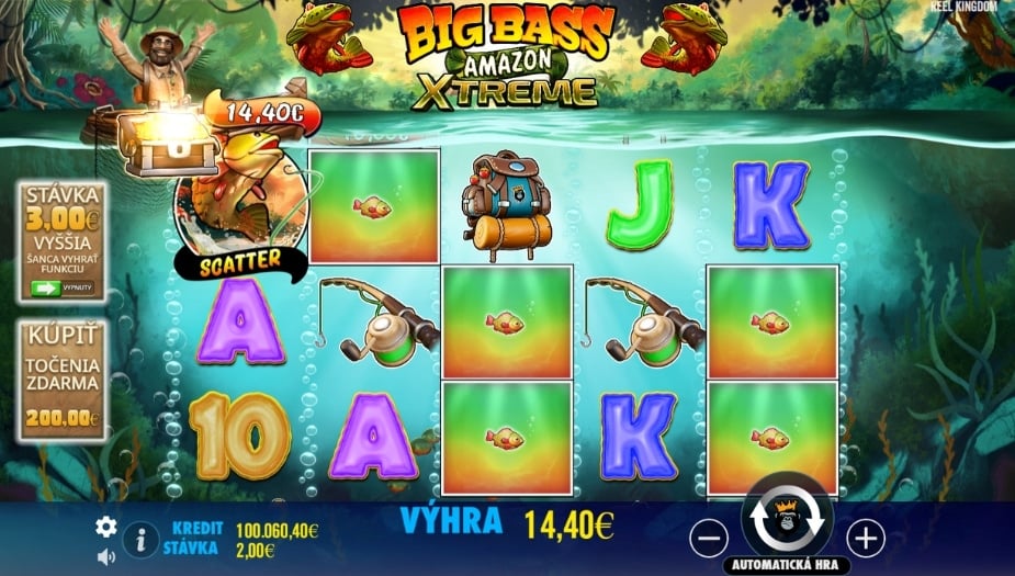 Big Bass Amazon Xtreme online automat Mystery výhra