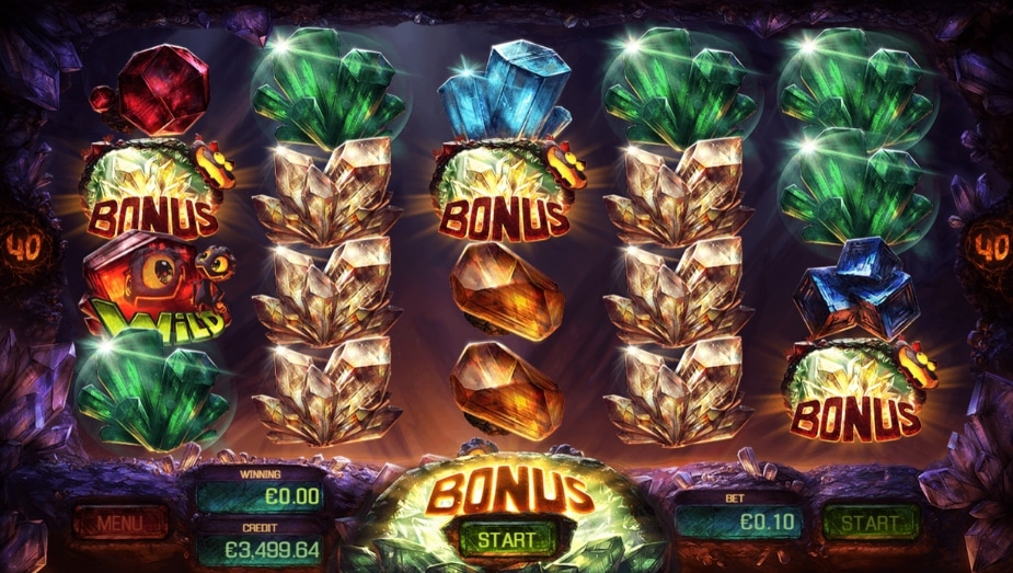 Crystal Miners online automat Scatter symbol