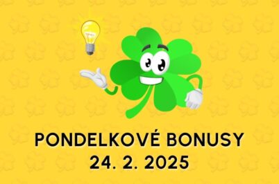 Free spiny a bonusy dnes PONDELOK 24. 2. 2025 ▶️ 449 FS