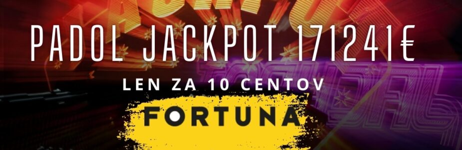 Padol jackpot 171 241€ vo Fortune kasíne