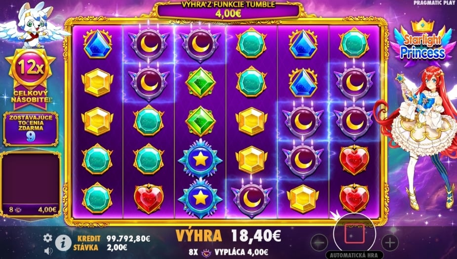 Starlight Princess online automat Freespiny