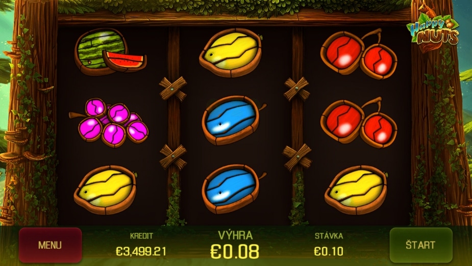 Téma a symboly Happy Nuts