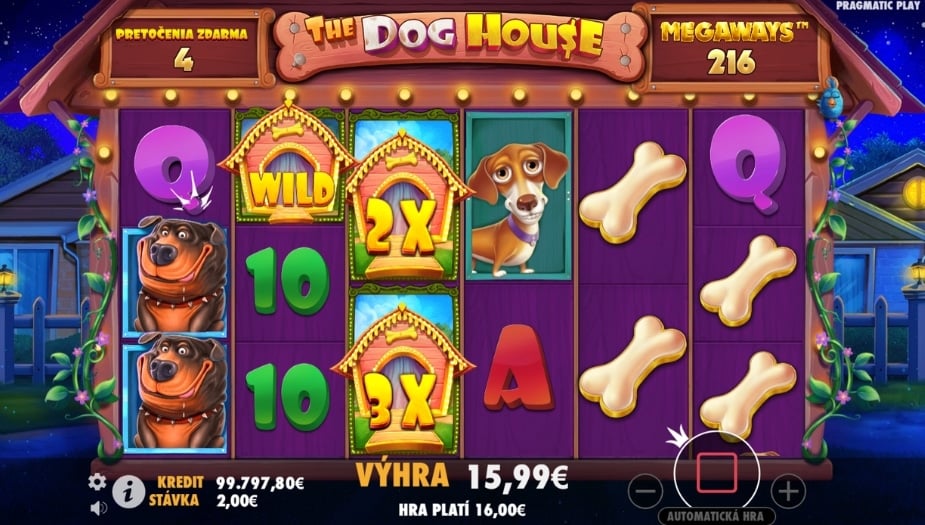 The Dog House Megaways online automat Wild symbol