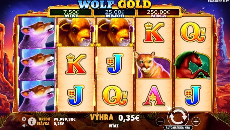 Wolf Gold online automat Wild