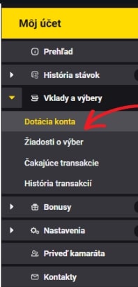 Dotácia konta Fortuna