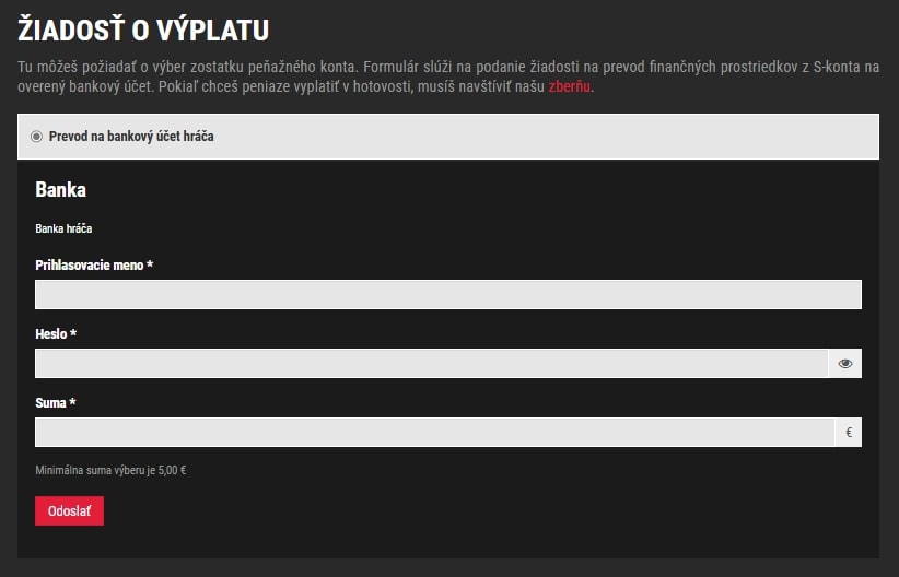 SynotTip žiadosť o výplatu 1