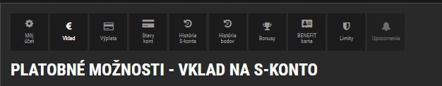 Vklad na S-konto SynotTip