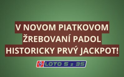 Počas piatkového žrebovania v malom Lote padol prvý jackpot