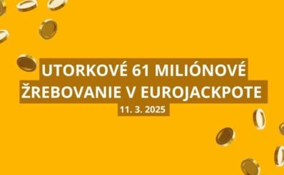 Utorkové žrebovanie v Eurojackpote