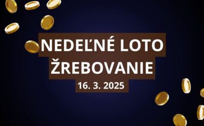 Nedeľné Loto žrebovanie 16.3.2025