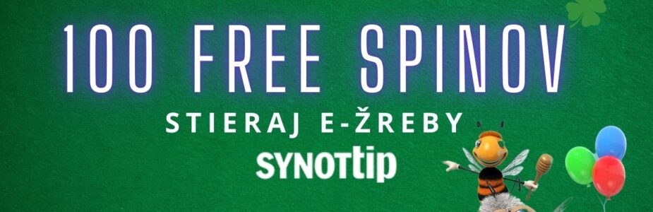 100 free spinov v SynotTip kasíne