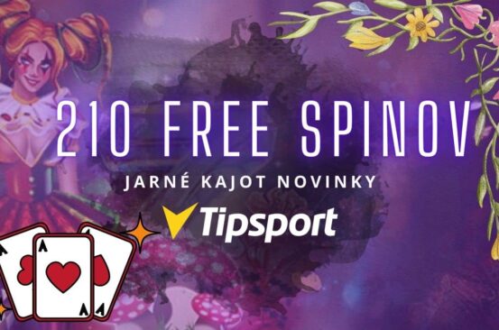 210 free spinov na jarné novinky v Tipsport